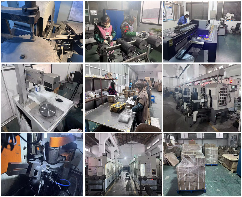 Diamond saw blade processing workshop