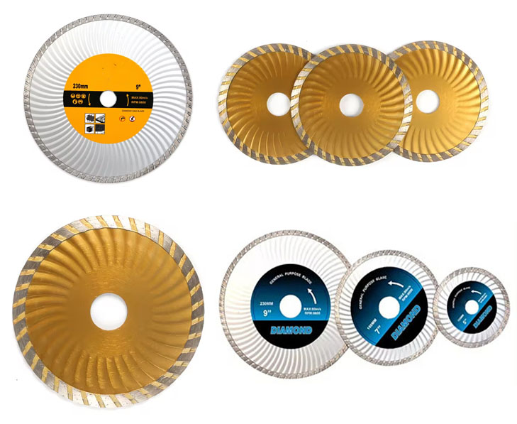 4 5 7 9 Enforced Turbo Dry Cutting Diamond Saw Blades