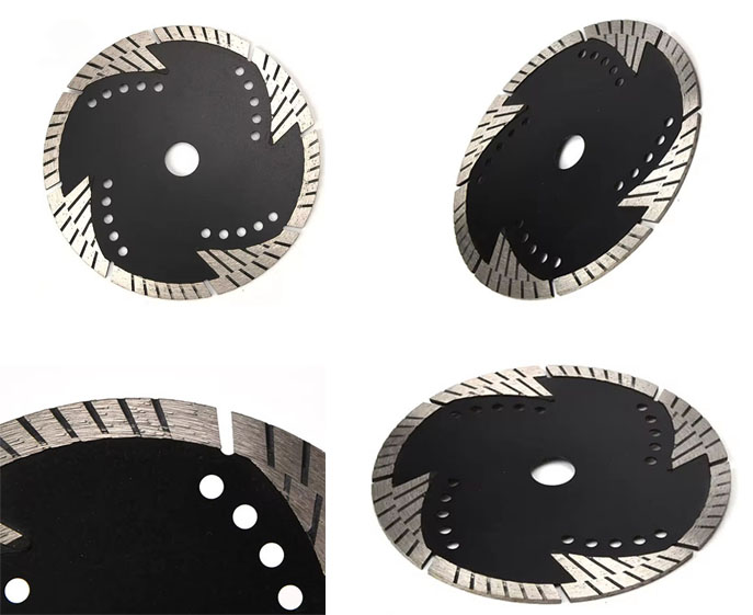 Dry Turbine Sintered Diamond Cutting Blades  Suitable for Stone Concrete Brick