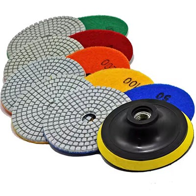 Customized diamond polishing pads